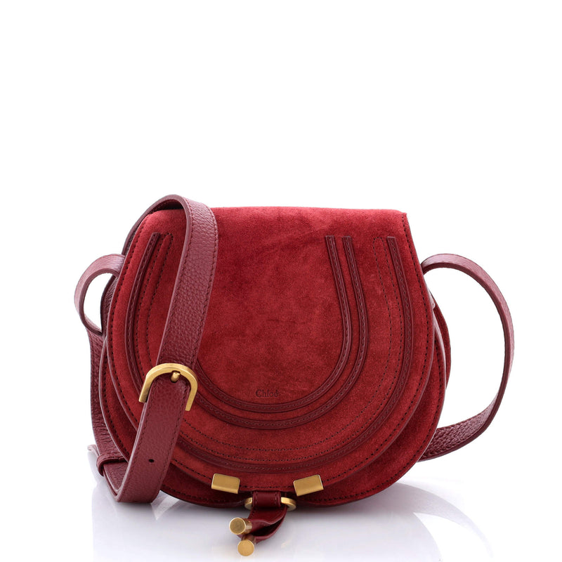Chloe Marcie Crossbody Bag Suede Small