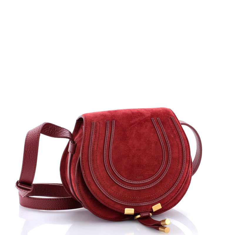 Chloe Marcie Crossbody Bag Suede Small