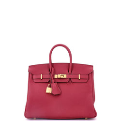 Hermes Birkin Handbag Rubis Togo With