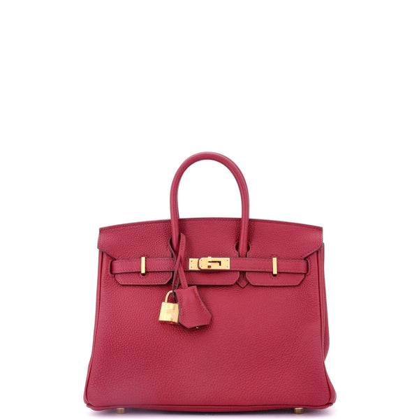Hermes Birkin Handbag Rubis Togo With