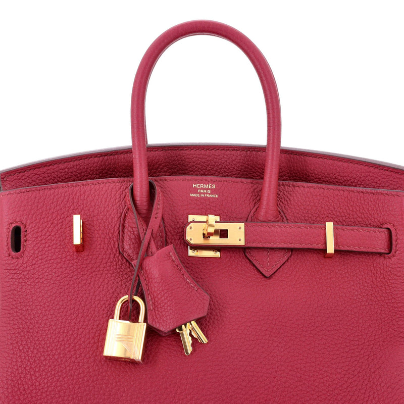 Hermes Birkin Handbag Rubis Togo With