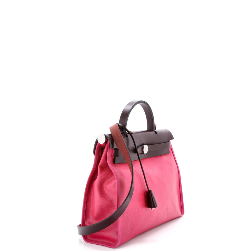 Hermes Herbag Zip Berline Vache Canvas