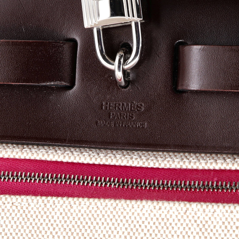 Hermes Herbag Zip Berline Vache Canvas