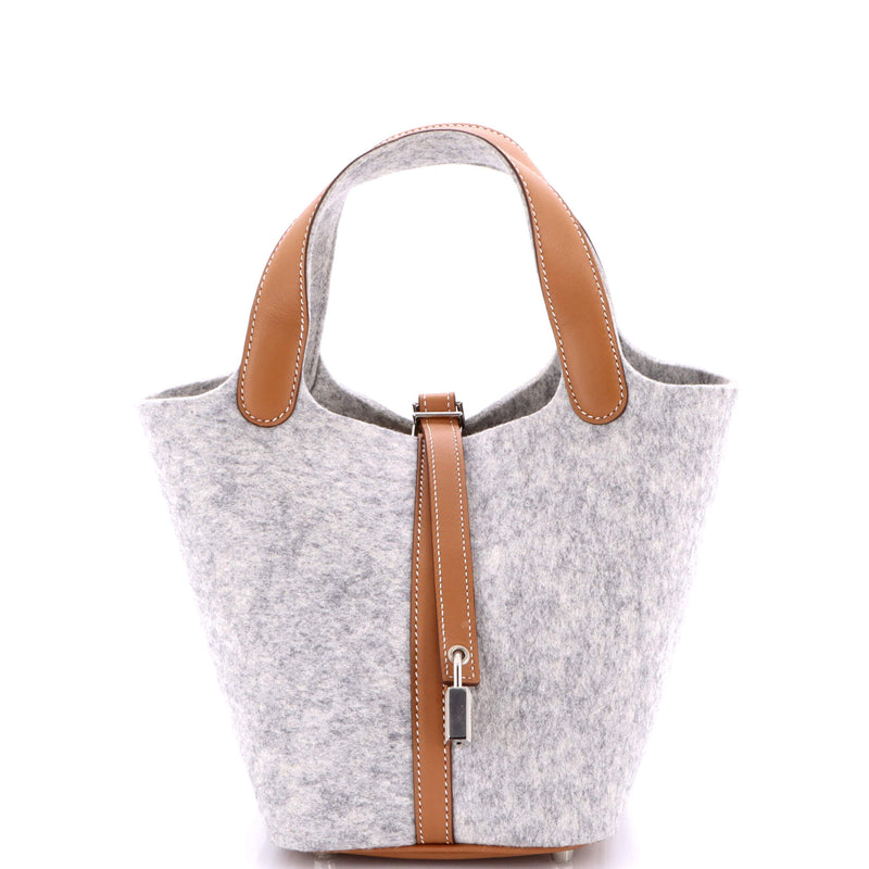 Hermes Picotin Lock Bag Felt With