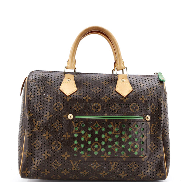 Louis Vuitton Speedy Handbag Perforated