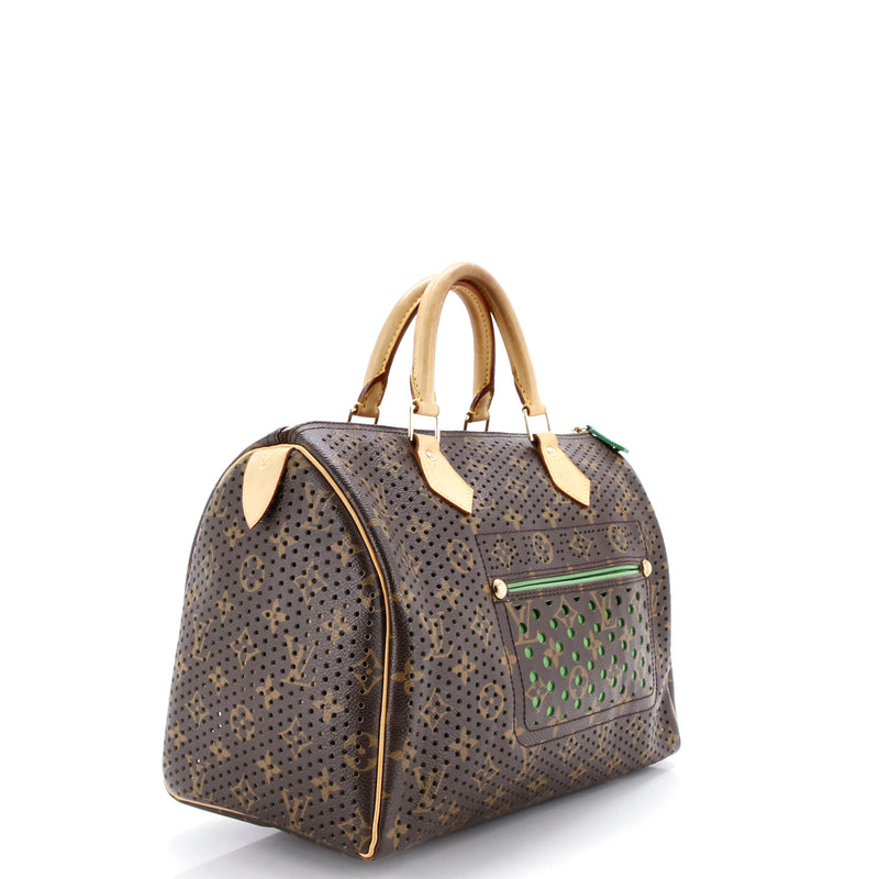 Louis Vuitton Speedy Handbag Perforated