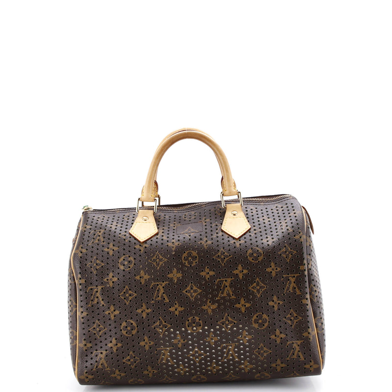 Louis Vuitton Speedy Handbag Perforated