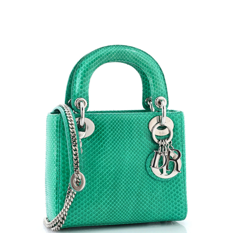 Christian Dior Lady Chain Bag Python