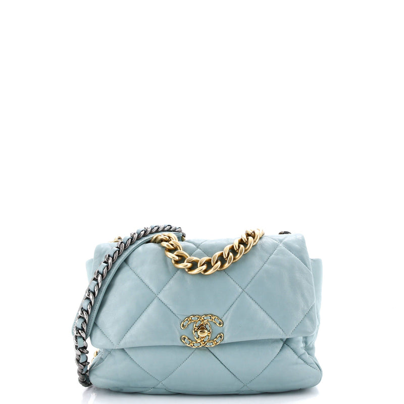 Chanel 19 Flap Bag Quilted Leather Large