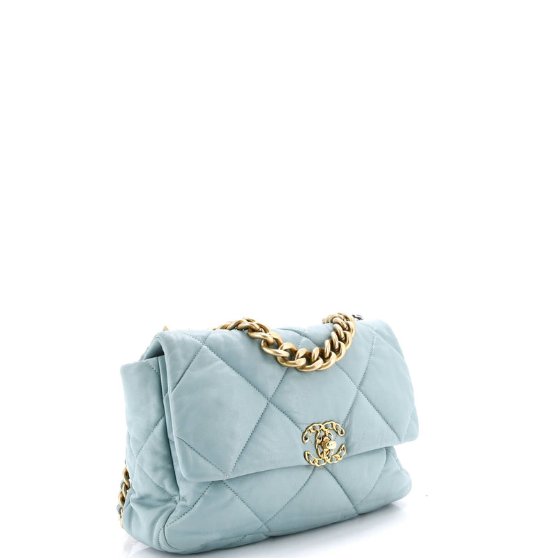 Chanel 19 Flap Bag Quilted Leather Large