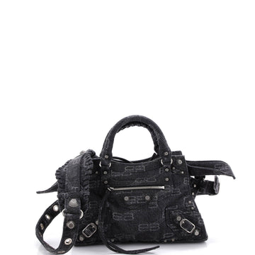 Balenciaga Neo Cagole City Bag Bb Denim