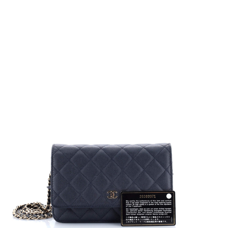 Chanel Wallet On Chain Quilted Caviar