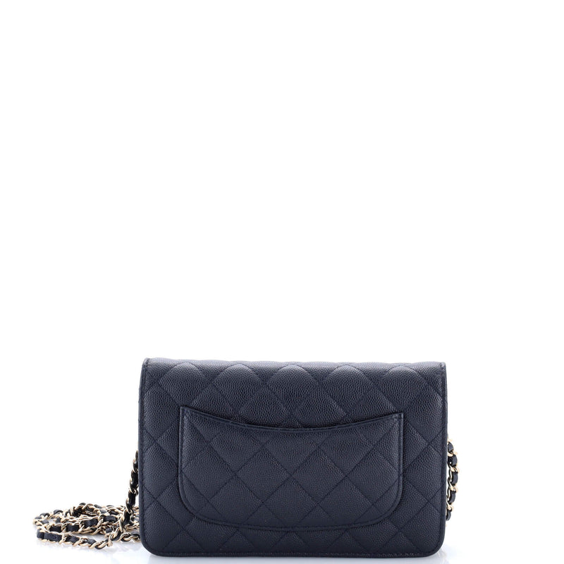 Chanel Wallet On Chain Quilted Caviar