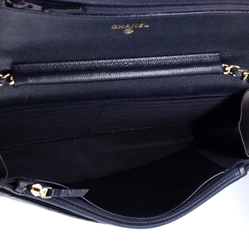Chanel Wallet On Chain Quilted Caviar