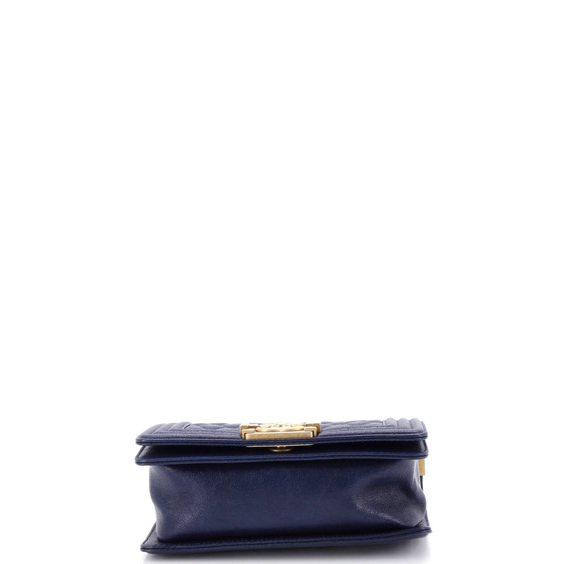 Chanel Boy Flap Bag Quilted Caviar Small