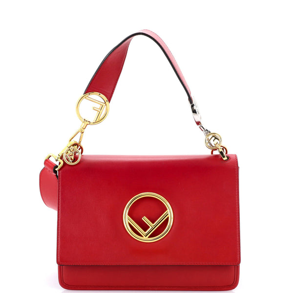 Fendi Kan I F Shoulder Bag Leather
