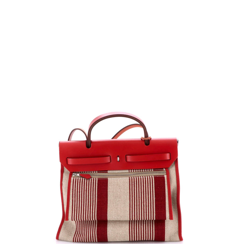 Hermes Herbag Zip H Vibration Toile And
