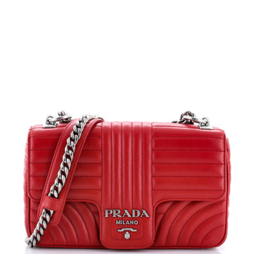 Prada Chain Flap Shoulder Bag Diagramme