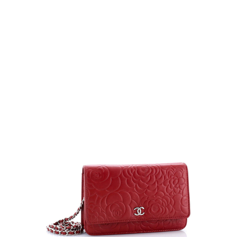 Chanel Wallet On Chain Camellia Lambskin
