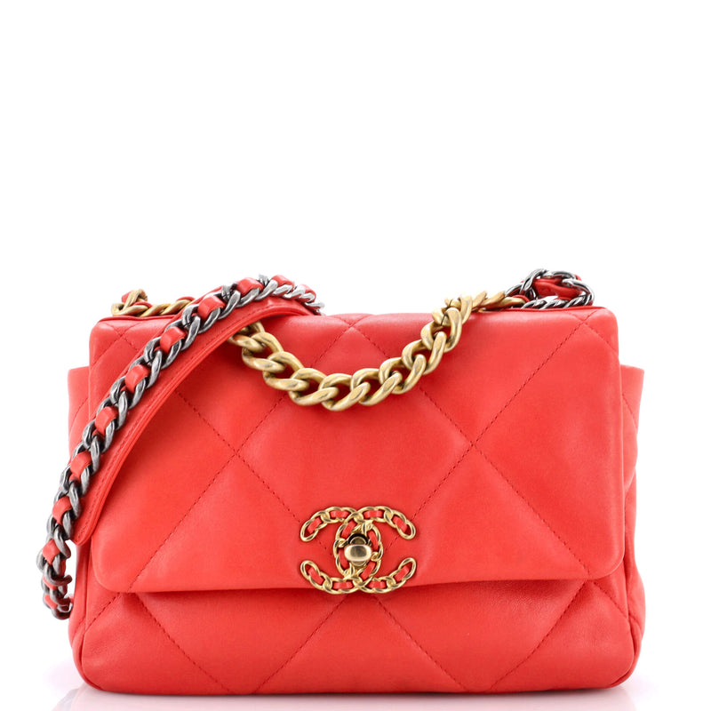 Chanel 19 Flap Bag Quilted Leather