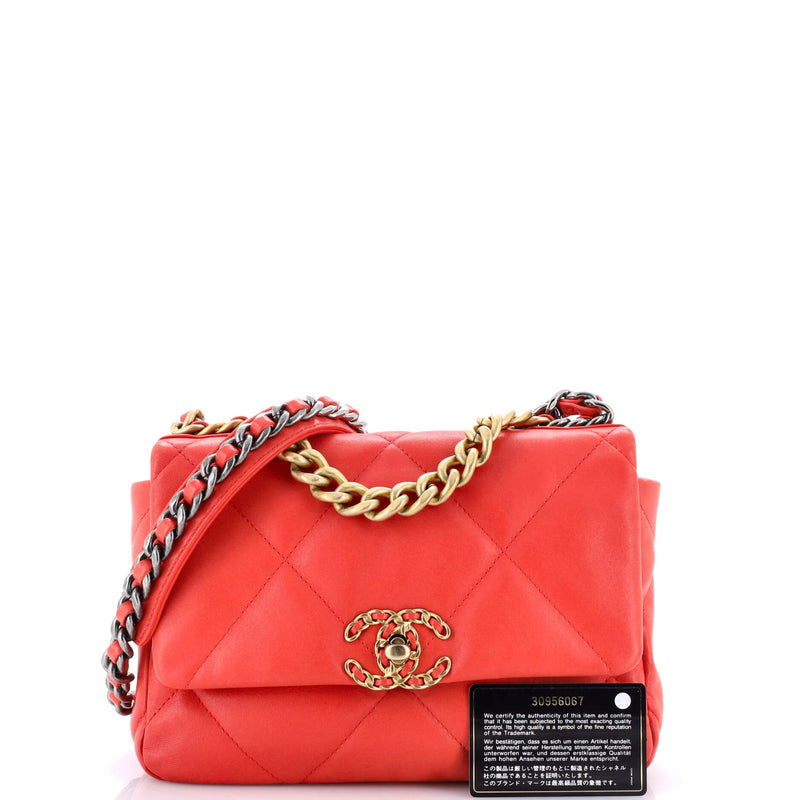 Chanel 19 Flap Bag Quilted Leather