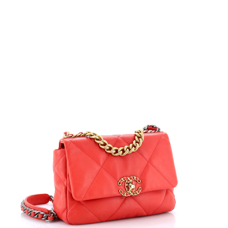 Chanel 19 Flap Bag Quilted Leather