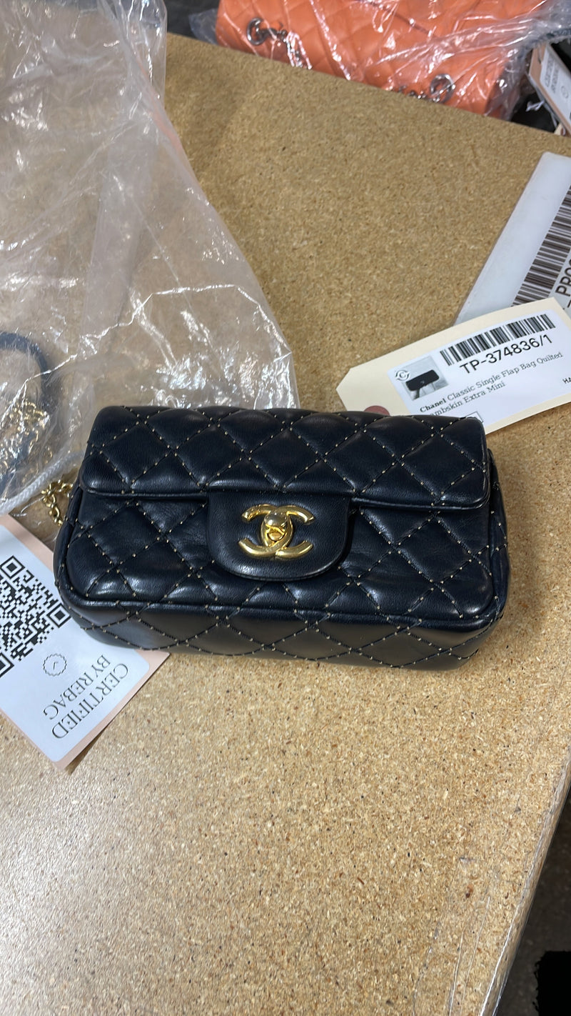 Chanel Classic Single Flap Bag Studded
