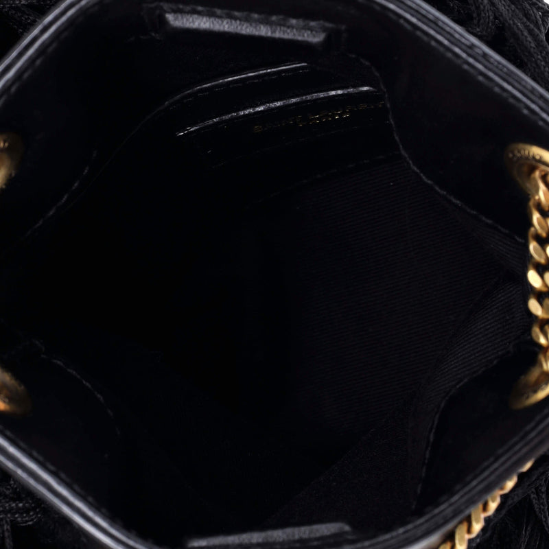 Saint Laurent Grace Fringe Hobo Leather