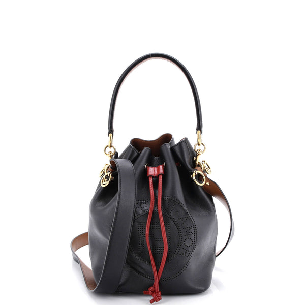 Fendi Mon Tresor Bucket Bag Perforated