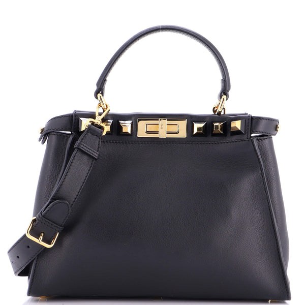 Fendi Peekaboo Bag Leather With Studded