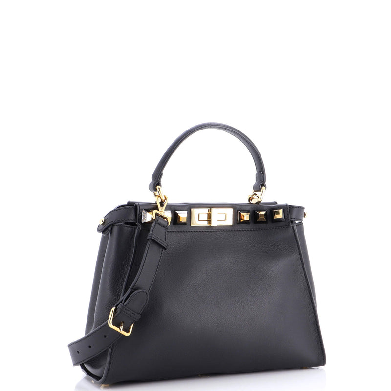 Fendi Peekaboo Bag Leather With Studded