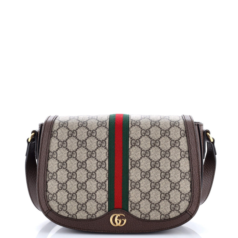 Gucci Ophidia Saddle Flap Shoulder Bag