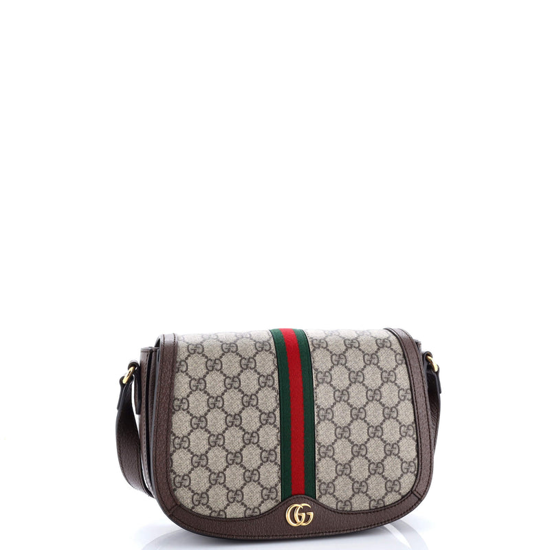 Gucci Ophidia Saddle Flap Shoulder Bag