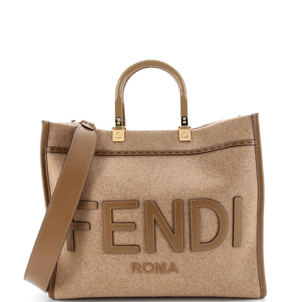 Fendi Sunshine Shopper Tote Felt Medium