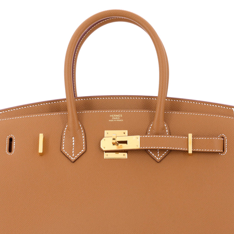 Hermes Birkin Sellier Bag Gold Epsom