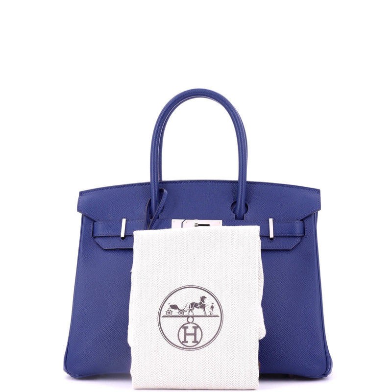 Hermes Birkin Handbag Bleu Electrique
