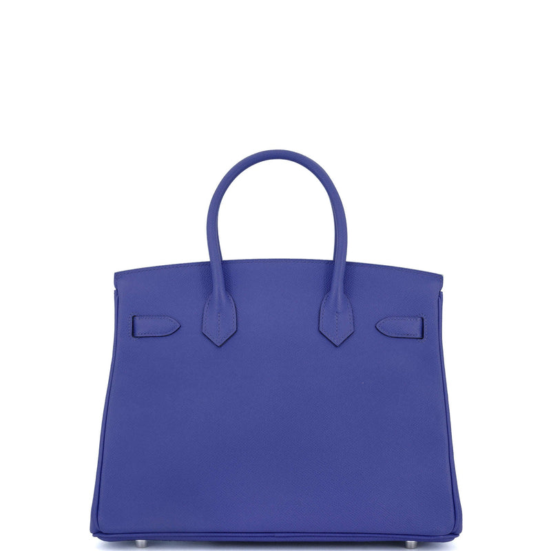 Hermes Birkin Handbag Bleu Electrique