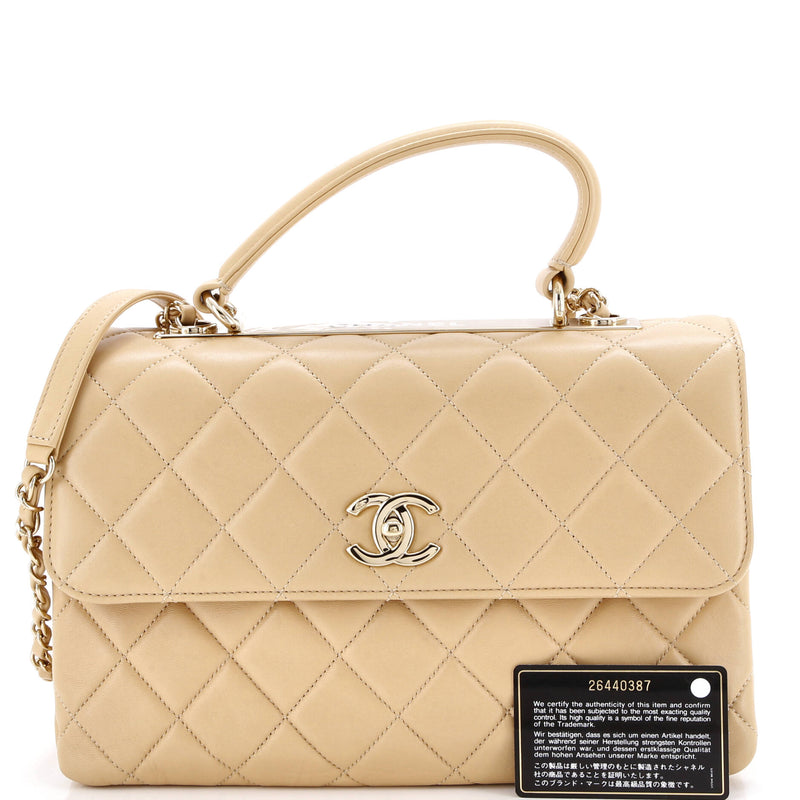 Chanel Trendy Cc Top Handle Bag Quilted