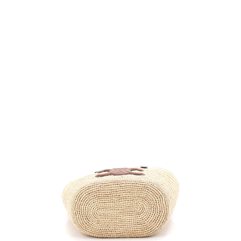 Celine Classic Panier Basket Tote Raffia
