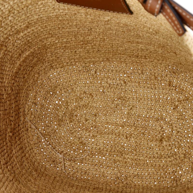 Celine Classic Panier Basket Tote Raffia