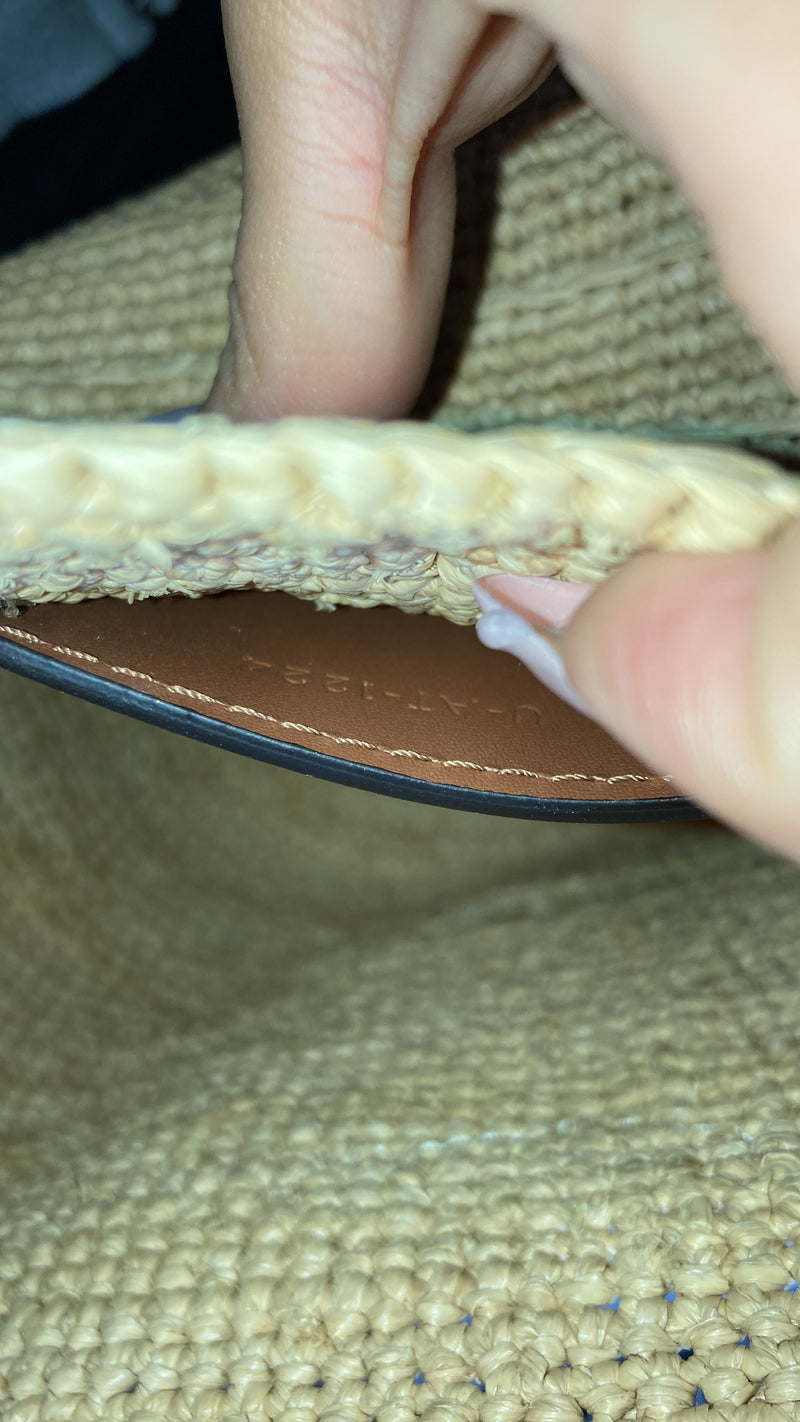 Celine Classic Panier Basket Tote Raffia