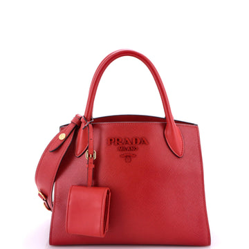 Prada Monochrome Tote Saffiano With City