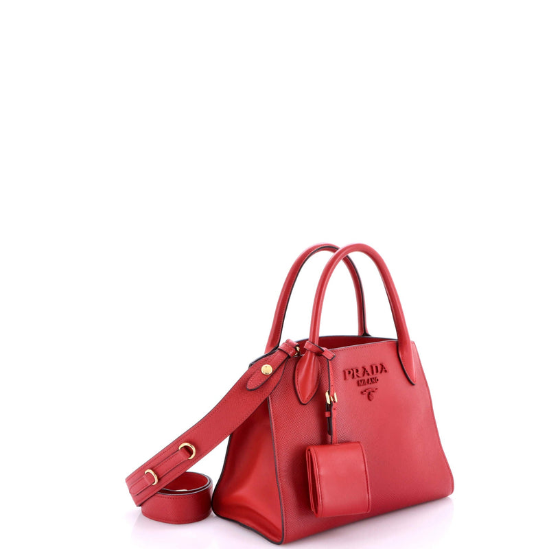 Prada Monochrome Tote Saffiano With City