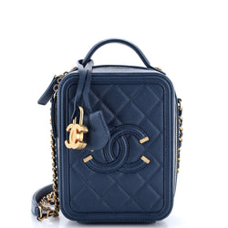 Chanel Filigree Vertical Vanity Case