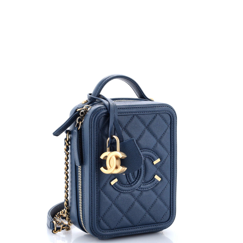 Chanel Filigree Vertical Vanity Case