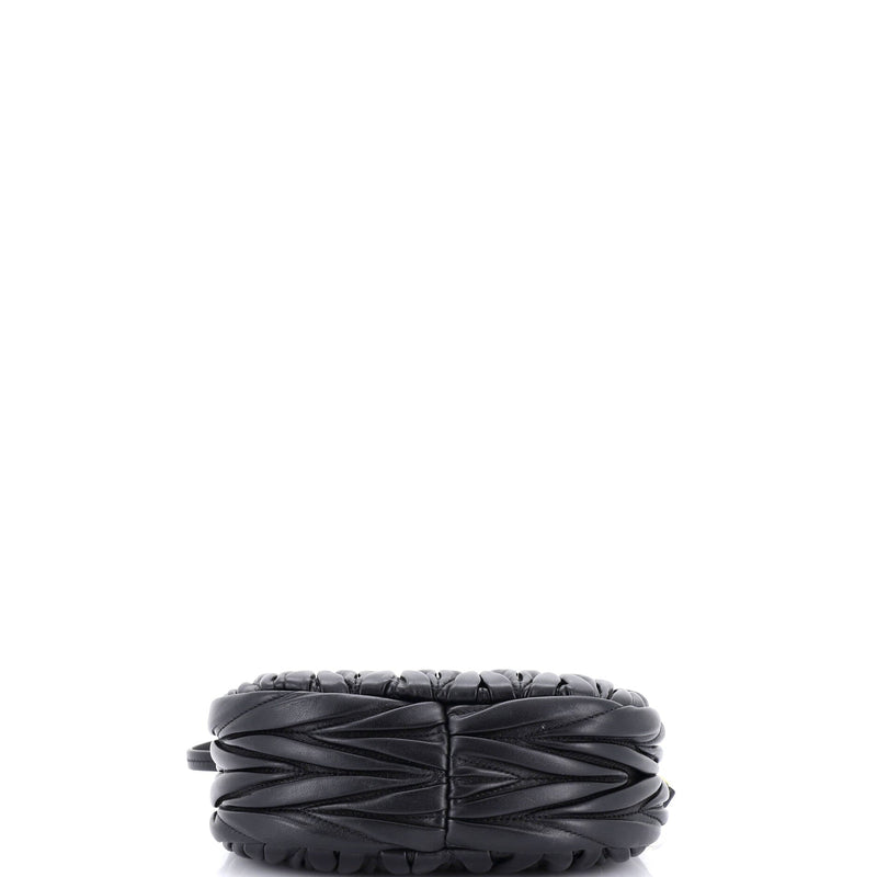 Miu Wander Hobo Matelasse Leather Mini