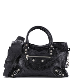 Balenciaga Logo Strap City Classic Studs