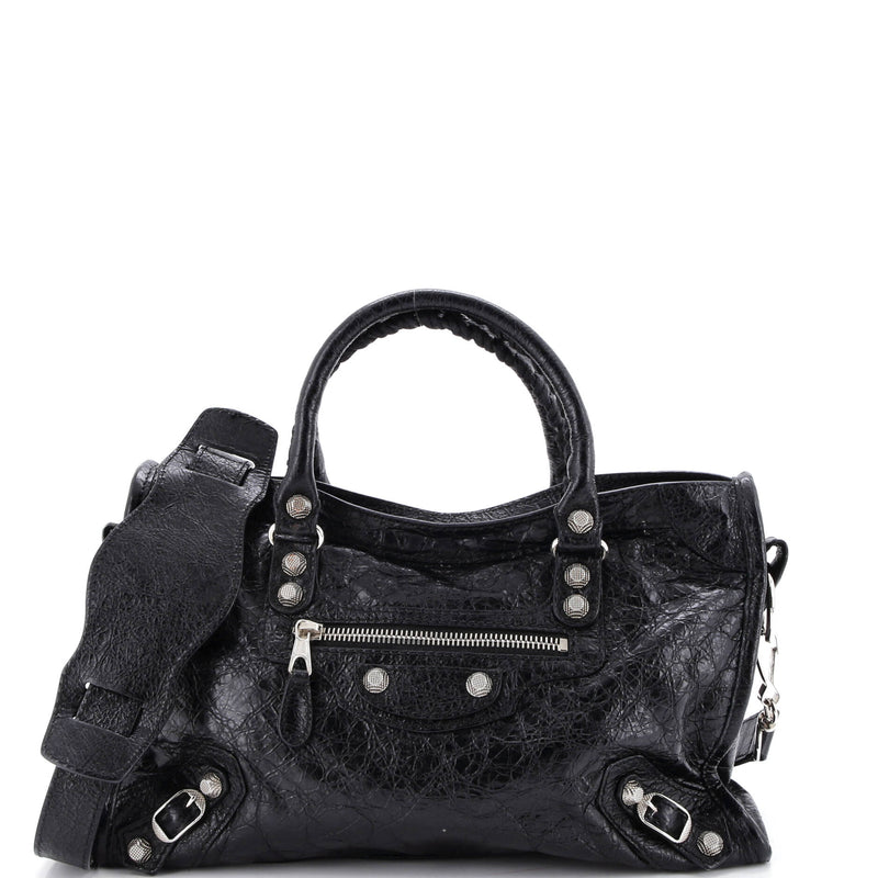 Balenciaga Logo Strap City Classic Studs