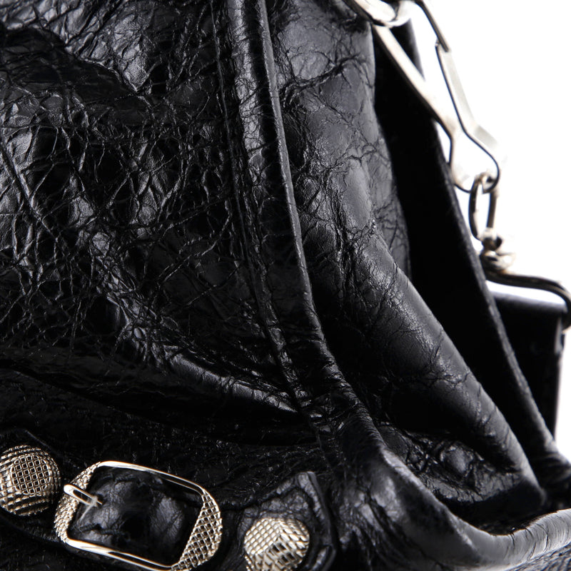 Balenciaga Logo Strap City Classic Studs