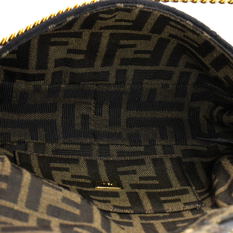 Fendi Baguette Nm Bag Zucca Canvas Mini